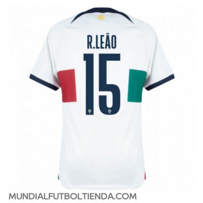 Camiseta Portugal Rafael Leao #15 Segunda Equipación Replica Mundial 2022 mangas cortas